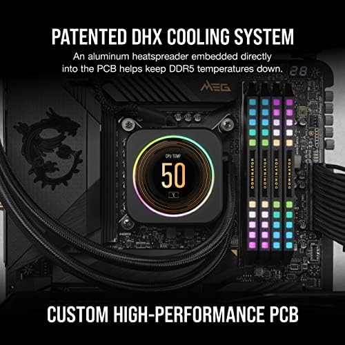 Corsair Dominator Platinum RGB DDR5 RAM 64GB 5600MHz CL40 Intel XMP ICUE kompatibilna računalna memorija - crna