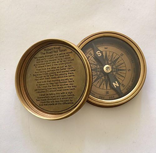 Nauticalmart Robert Frost Pjesma Compass - džepni kompas