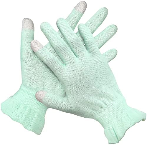 Hidratantne rukavice za noć, pamučne rukavice za suhe ruke, rukavice protiv ekcema s dodirnim jastučićima za prste, rukavice