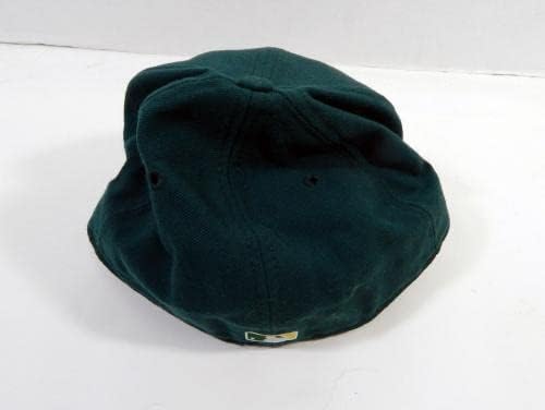 1998-99 Oakland Athletics Tom Candiotti 49 Igra korištena zeleni šešir 7.375 DP22706 - Igra korištena MLB Hats