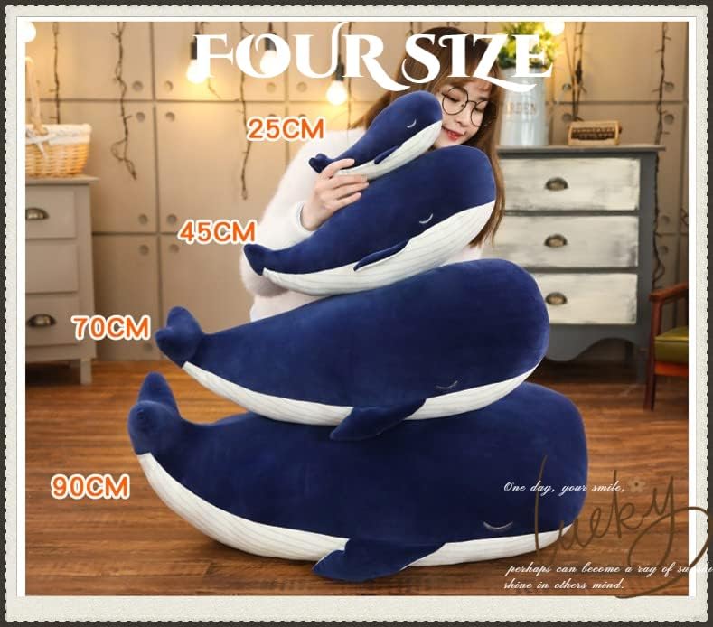 Kekeso veliki plavi kitovi punjeni životinjski plišani igračka mekani kitovi dofin zagrljaj jastuk slatka kita plišana lutka