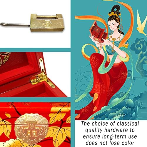 Kineska klasična ručno rađena Organizatorska kutija nakita, kineski poklon, vintage blaga konopca Lak drvena preljeva kutija