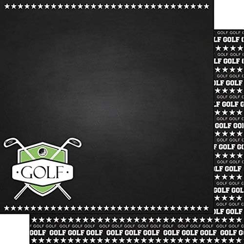 Golf -ploča Sports 12 inčni x 12 inčni dvostrani papir za bilježnice - 1 list
