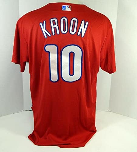 Philadelphia Phillies Matt Kroon 10 Igra je koristila Red Jersey ext St XL 988 - Igra korištena MLB dresova