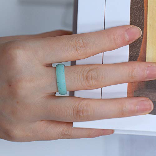 Modni silikonski prstenovi, prikladni pristupačni šareni zaručnički prstenovi za samce i zaručnički prstenovi od 4 paketa
