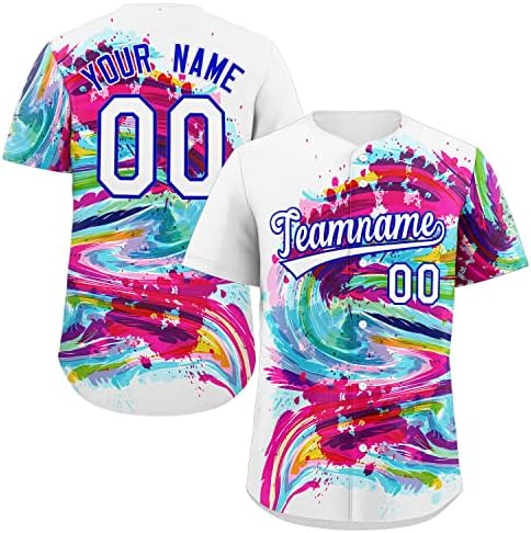 Prilagođena Muška Ženska majica za Bejzbol za mlade, modna majica s grafitima, personalizirano prošiveno ime, broj Plus veličina