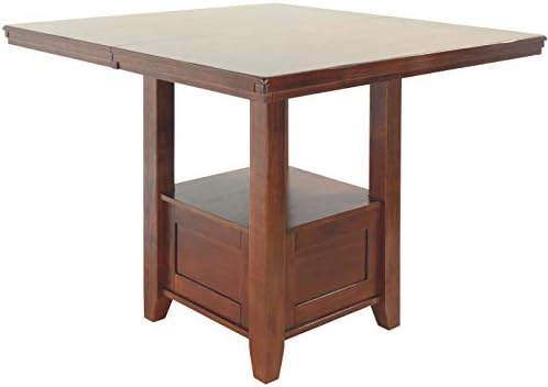 Dizajn potpisa Ashleigh Ralin tradicionalni izduženi blagovaonski stol visok 36 inča, srednje smeđe boje
