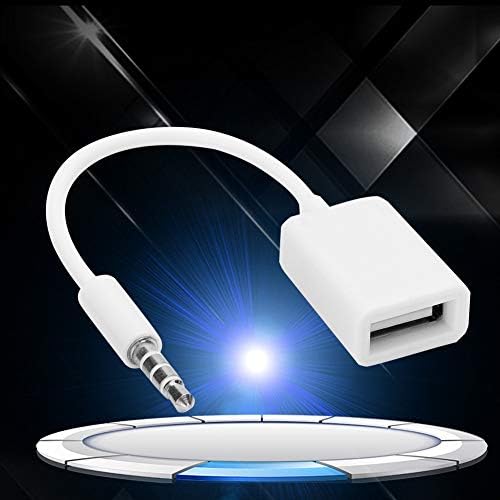 CUIFATI 3,5 mm priključak za USB kabel, 3,5 mm muški utikač na USB ženski audio kabelski adapter pretvarač s vodootpornim