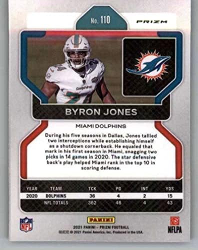 2021 Panini Prizm Prizm Red White and Blue 110 Byron Jones Miami Dolphins NFL nogometni trgovačka karta