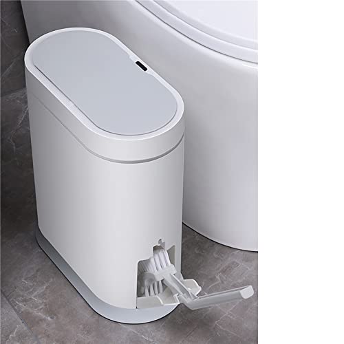 Abecel kanta za smeće, uska kupaonica pametna kanta za smeće s toaletnim četkom elektronički automatski toalet vodootporni