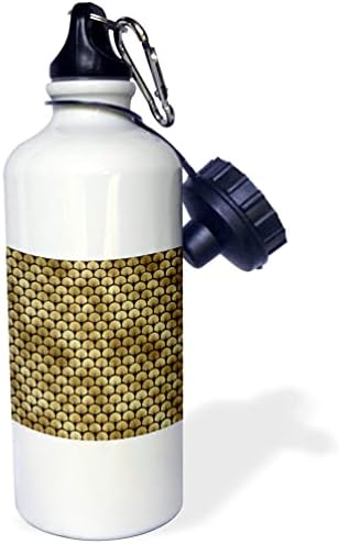 3Drose Elegantna slika uzorka ventilatora zlata i crne art deco - boce s vodom