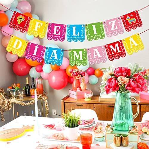 Banner Meksička Dekoracija za Majčin dan Španjolska pozadina za fotografiranje ukrasa za zabave na španjolskom jeziku mama