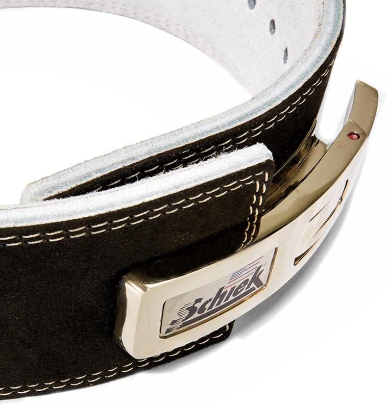 Schiek Sports 7010 poluge Power Power Dicking Belt - Potpovi za dizanje kože od antilop -a sa čeličnom polugom metalne kopče