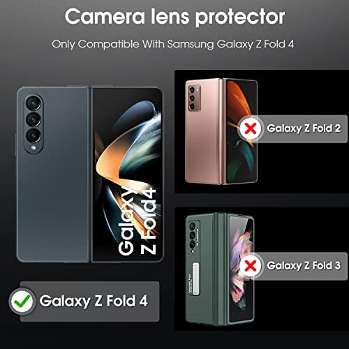 Tiuyao [3+3] zaštitnik objektiva za kameru za Samsung Galaxy z nabor 4, kalje od staklene kamere zaštitnika zaštitnika aluminijskog