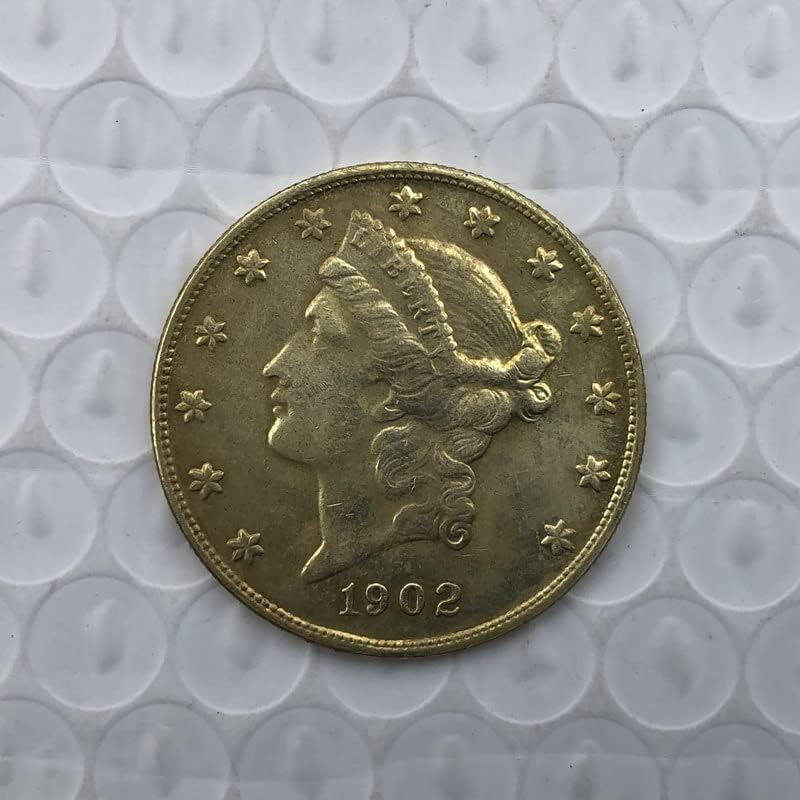1902S verzija American 20 Gold Coin mesing Antique Handraft Strani prigodni novčić 34 mm