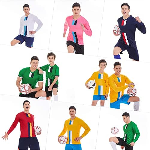 Prilagođeni dječji nogometni dresovi Personalizirani mladići kratki set dječaka Djevojčice trenira uniformu s brojem imena