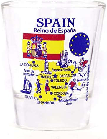 Serija znamenitosti i ikone Španjolske i EU čaša