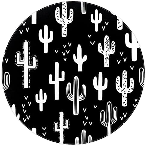 Llnsupply djeca prostirka 5 ft Veliki okrugli prostor prostirki za djevojčice Dječaci Dječaci - zabava zapadnjački kaktus