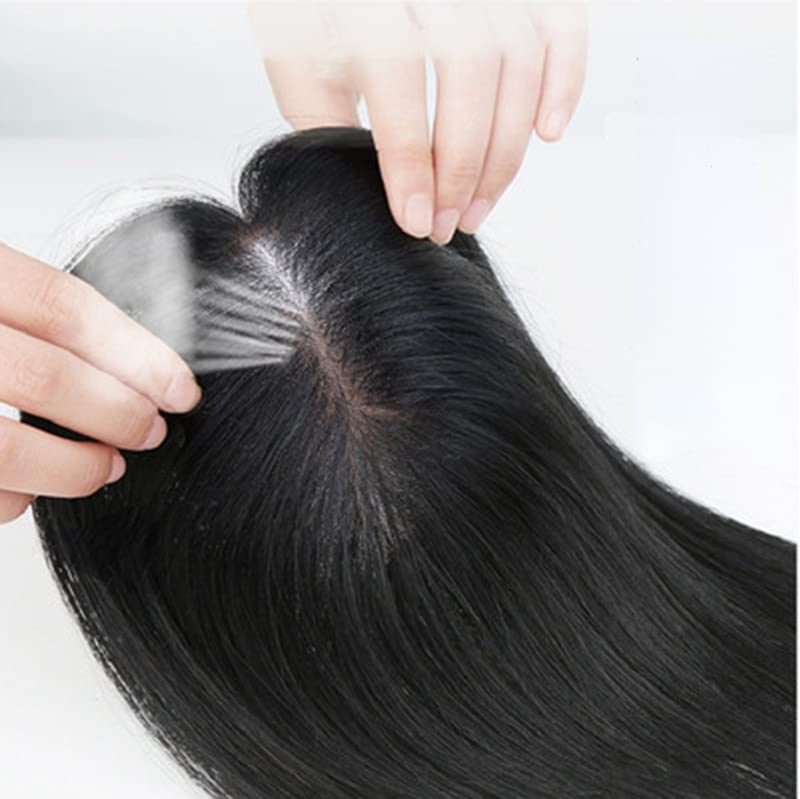 ljudska kosa ukosnica za kosu na bazi svile za produženje kose prirodne perike za svaki dan ravna kosa sa šiškama za
