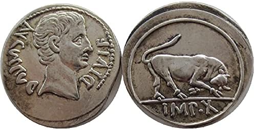 Replika komemorativna kovanica srebrna kovanica drevni rimski novčić Strana replika Komemorativna kovanica amaterska zbirka