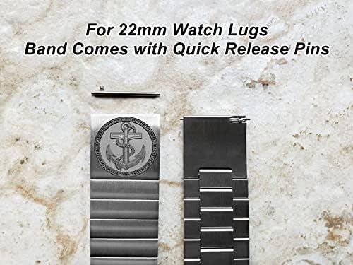 Nickston ugravirani remen za traku za 22 mm 24 mm 25 mm širina lugu tradicionalni povremeni luksuzni satovi i pametni satovi