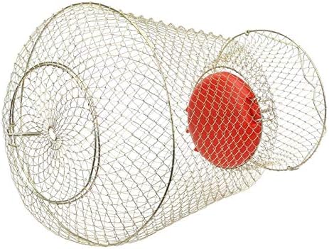 Skladišta fshing mreža kaveza nehrđajući čelik okrugla prijenosna košarica s ribama košarice robusna i jednostavna za upotrebu