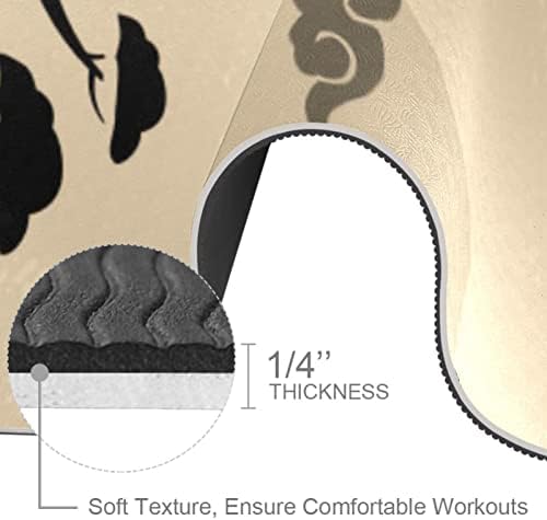 Sdlkfreli 6 mm ekstra debela joga prostirka, kineski oblaci pejzažni ilustracija tiska ekološki prihvatljivi TPE za vježbanje