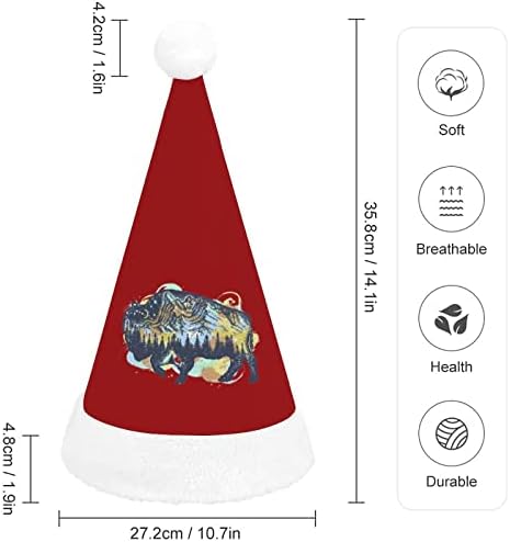 Božićni šešir Mount Buffalo personalizirani šešir Djeda Mraza smiješni Božićni ukrasi