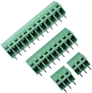 Oiyagai 30pcs 5,0 mm nagib 3 pol PCB priključak za priključak za vijak 300V 10A Green AWG 24-18 3 PIN SPASPITIVNI DIY