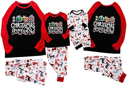 Božićni čovjek tata pidžama odjeće za obiteljske odjeće za spavanje odgovarajuća obiteljska pidžama 4x