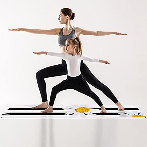 Yoga Mat Stripe Chrysanthemum Eco Friendly Ne -Slip Fitness Exect Mat za pilates i podne vježbe