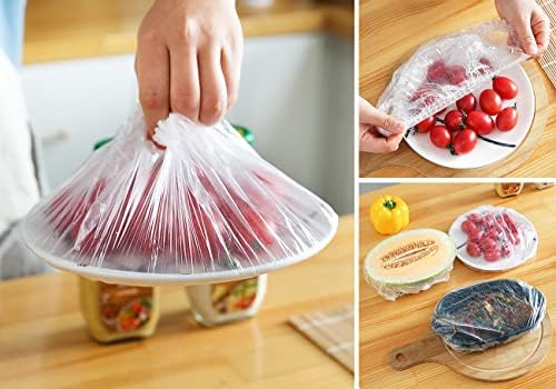 Svestrani kuhinjski rastezljivi plastični poklopci za zdjele, vrećice za omatanje spremnika za hranu [oko 100 kom/set., 1