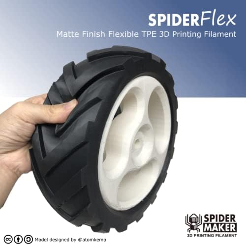 Spidermaker Spiderflex Matte Finish Fleksibilni TPE 3D tiskarski filament - obala 75A, 1,75 mm, 500g