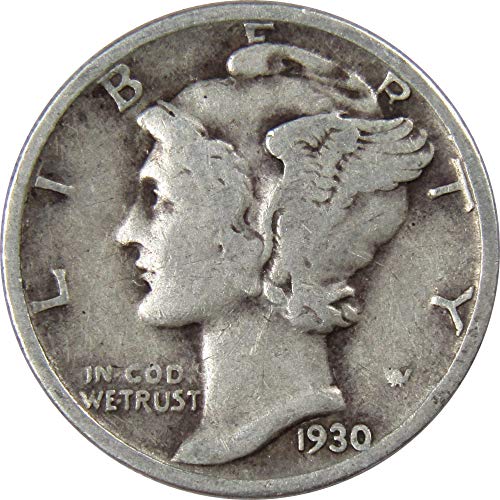 1930. Mercury Dime vg vrlo dobro 90% srebro 10C američki kolekcionarski kolekcionar