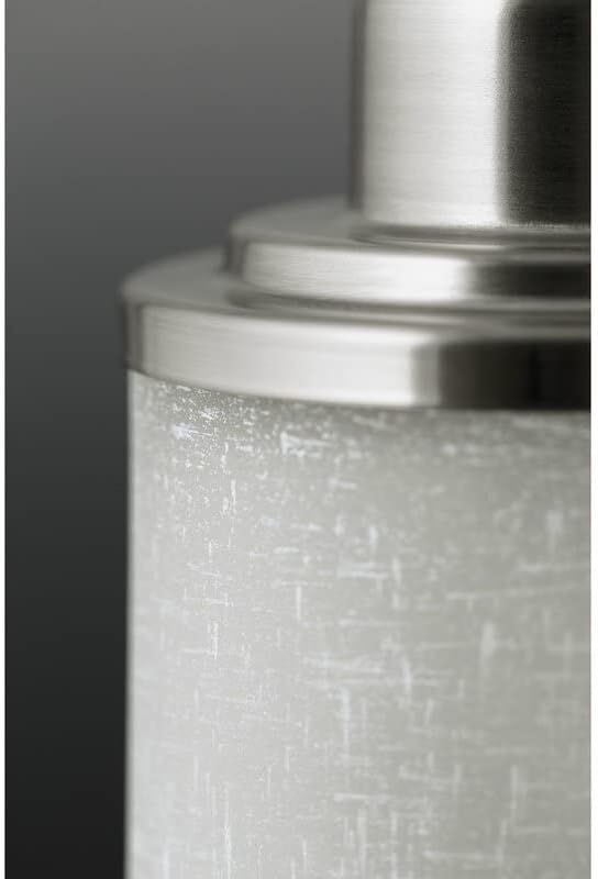 Eidonta 1 pakiranje bijelog platna zamrznute staklene nijanse, visina 5,9 inča, promjera 3,9 inča, 1,65 inča, filindrični