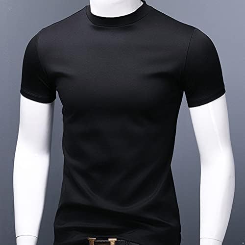 Freebily muške osnovne majice s kratkim rukavima s kratkim rukavima Slim Fit Undershirt Dohhirt Čvrsti džemperi za pletive