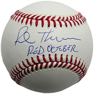 Rob Thomson autogramirani/upisani crveni listopad OML bejzbol Phillies JSA - Autografirani bejzbol