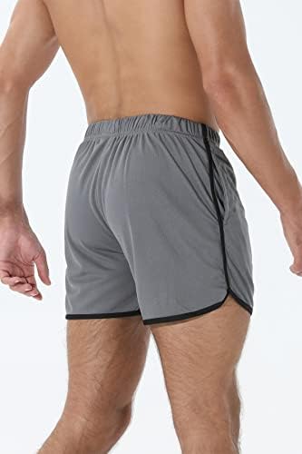 Suwangi muške trke kratke hlače od 3 inča brze suhe atletske kratke hlače za muškarce, disanje bodybuilding treninga u teretani