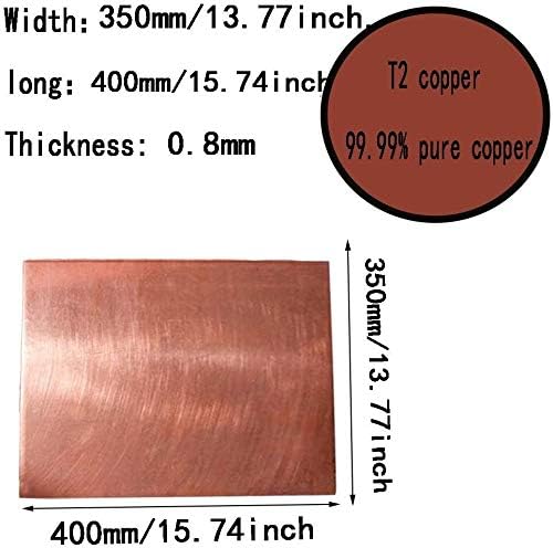 Metalna bakrena folija 99,9% bakreni lim materijal metalne ploče industrijski materijali mesingana ploča