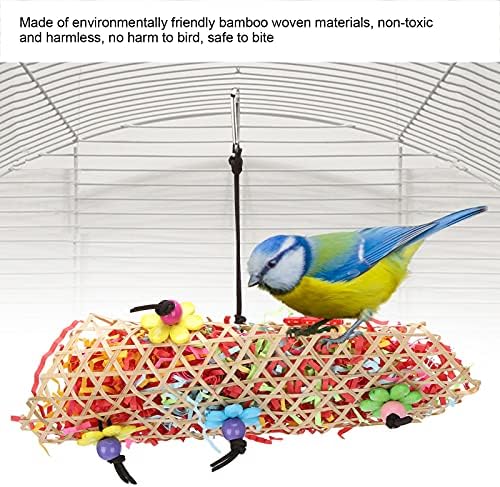 Ptičja papiga s ljuljanjem igračke za žvakanje papige bambusova papir ptice kaveze za viseće ugriz traka igračka za male