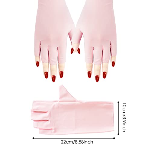 ; 2 para UV zaštitnih rukavica, zaštitne rukavice za manikuru s gelom, rukavice za zaštitu od svjetlosti, rukavice za nokte
