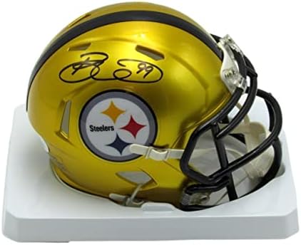 Zlatna kaciga za mini nogomet s autogramom Brett Keisel Meme - NFL kacige s autogramom