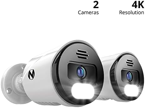 Ožičene kamere od 4 inča za unutarnju / vanjsku rasvjetu s unaprijed postavljenim glasovnim upozorenjima i ugrađenom sirenom
