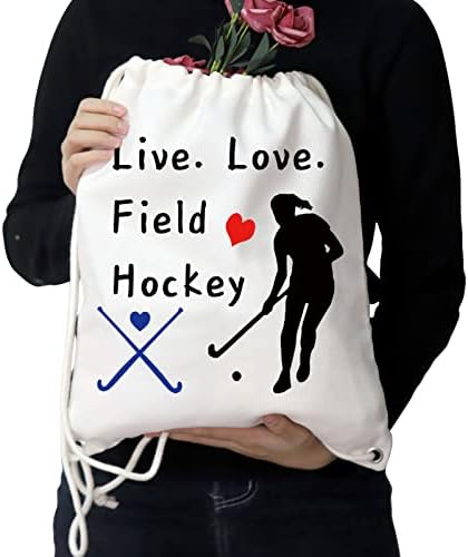 Poklon za hokej na travi za hokejašku torbu za vezanje poklon za hokej na travi za igrače poklon za inspiraciju hokejaškog