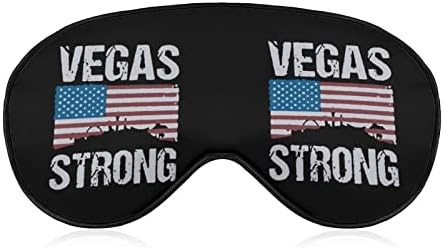Vegas Strong print maska ​​za oči za oči Blokira masku za spavanje s podesivim remenom za rad na putu za spavanje