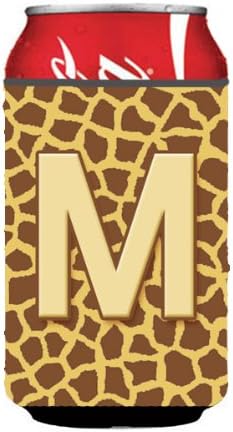 Caroline's Treasures CJ1025 -MCC Pismo M Početni monogram - Giraffe limenka ili zagrljaj boca, može hladiti rukav zagrljaj