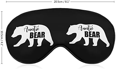 Teta medvjeda maska ​​za spavanje mekana maska ​​za očnjake s prilagodljivim remenom za muškarce žene