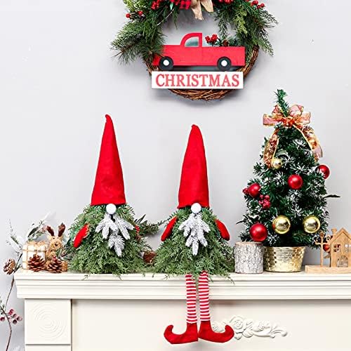 Božićno drvce Topper Djed Mraz Claus kapice rukavice Nos kreativno drveće ukrase ukrasi za xmas drveće vijenac vijenac poklon
