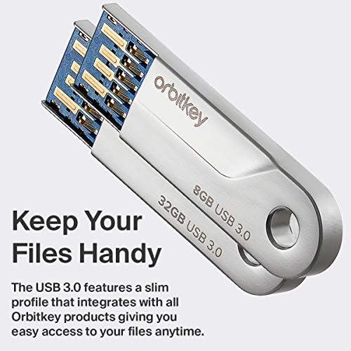 OrbitKey - USB 3.0 - Brzi prijenos USB - 46,25 x 12,5 x 3,75 mm - čip brzog prijenosa, tanak profil, kompatibilan sa svim