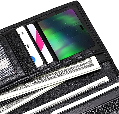 Green Aurora kreditna kartica USB Flash pokreće personalizirani memorijski štap Ključni korporativni pokloni i promotivni